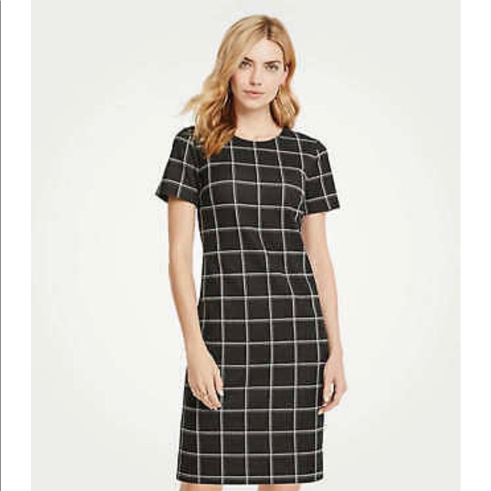 Ann Taylor Window Pane Dress